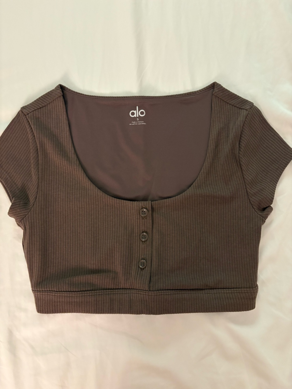 ALO Yoga Alo Blissful Henley Bra Top
Size S
Color Brown
Like a new